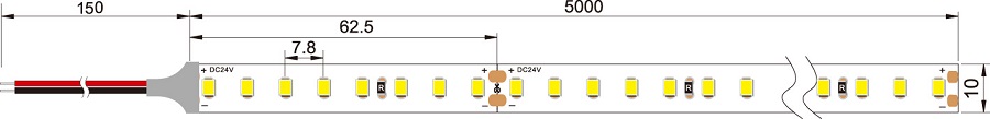 9,6W 220LM 180LEDs